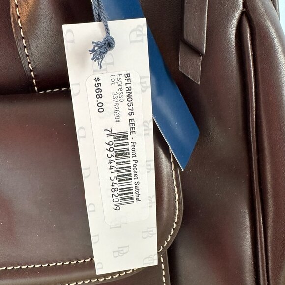 Dooney & Bourke Florentine Toscana Front Pocket Satchel - Espresso - Picture 4 of 14